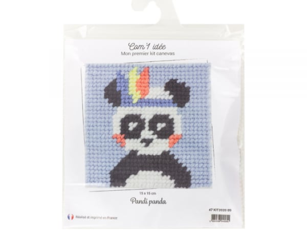 Acheter Kit canevas pour enfant - pandi-panda - 20 x 20 cm En ligne