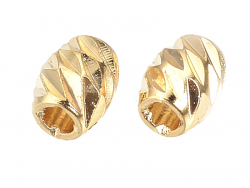 Acheter 10 perles séparateurs - doré à l'or fin 18k - 4 x 3 mm - 2,39 € en ligne sur La Petite Epicerie - Loisirs créatifs