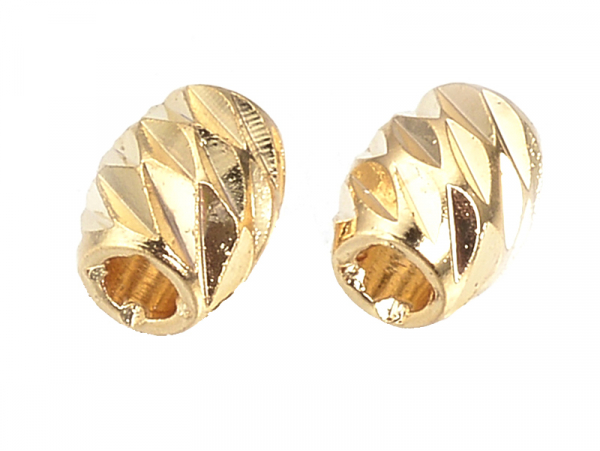 Acheter 10 perles intercalaires - doré à l'or fin 18k - 4 x 3 mm - 2,39 € en ligne sur La Petite Epicerie - Loisirs créatifs
