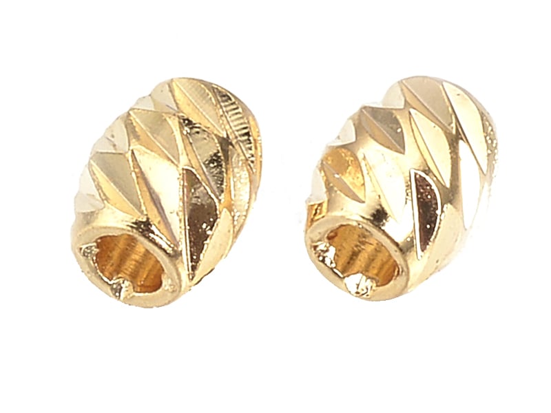 Acheter 10 perles intercalaires - doré à l'or fin 18k - 4 x 3 mm - 2,39 € en ligne sur La Petite Epicerie - Loisirs créatifs