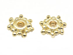 Acheter 10 perles intercalaires heishi - doré à l'or fin 18k - 7,5 x 2 mm - 3,99 € en ligne sur La Petite Epicerie - Loisirs ...