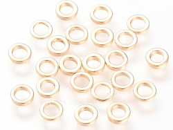 Acheter 10 perles intercalaires - doré à l'or fin 18k - 5 x 1 mm - 3,99 € en ligne sur La Petite Epicerie - Loisirs créatifs