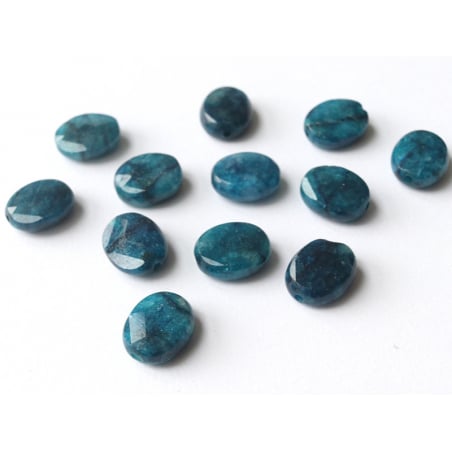 Acheter Perle naturelle à facettes ovale - Apatite bleue - 10 x 8 mm - 1,59 € en ligne sur La Petite Epicerie - Loisirs créatifs