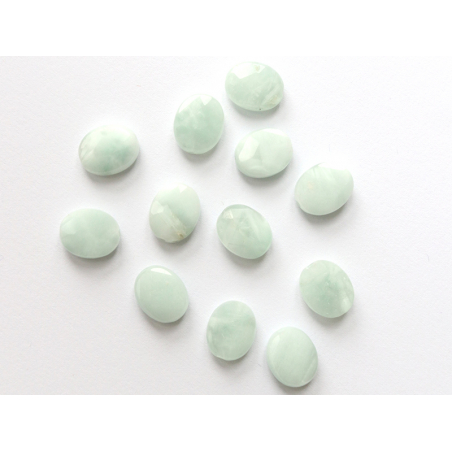 Acheter Perle naturelle à facettes ovale - Angélite verte - 10 x 8 mm - 1,59 € en ligne sur La Petite Epicerie - Loisirs créa...