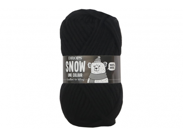 Acheter Laine Drops - Snow - 02 noir (uni colour) - 2,39 € en ligne sur La Petite Epicerie - Loisirs créatifs