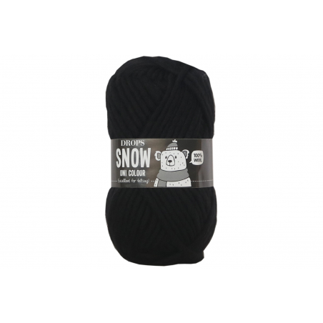 Acheter Laine Drops - Snow - 02 noir (uni colour) - 2,39 € en ligne sur La Petite Epicerie - Loisirs créatifs
