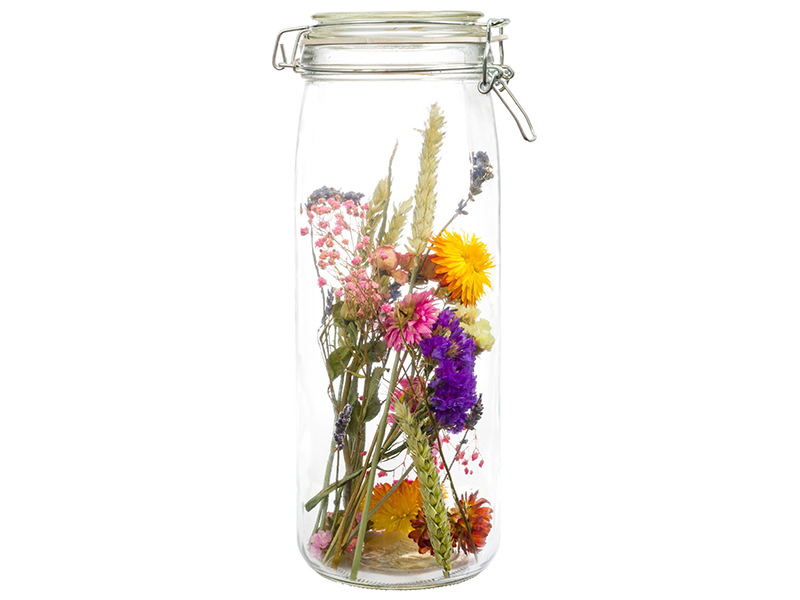 Acheter Fleurs séchées présentées dans un bocal - multicolores - 15,99 € en ligne sur La Petite Epicerie - Loisirs créatifs