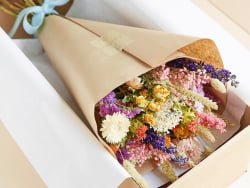 Acheter Bouquet de fleurs séchées - coloris multicolore - taille large - 25,99 € en ligne sur La Petite Epicerie - Loisirs cr...