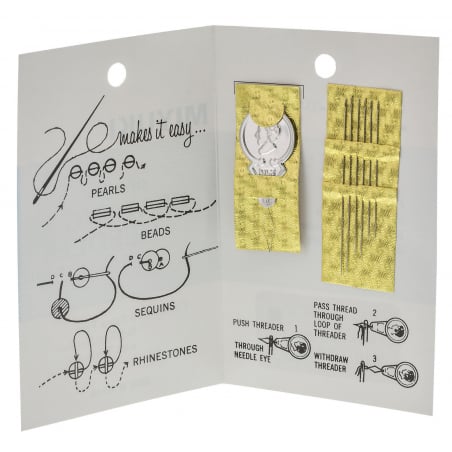 Acheter 6 aiguilles à perler avec 1 enfile-aiguille - 2,99 € en ligne sur La Petite Epicerie - Loisirs créatifs
