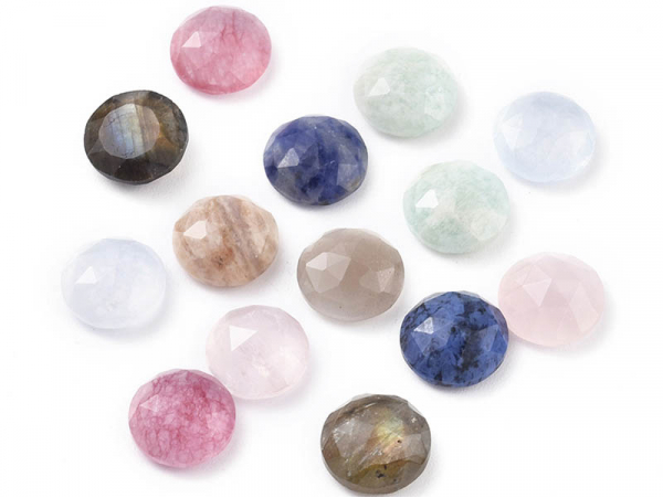 Acheter Cabochon à facettes pierre/gemme naturelle - 10 x 4,5 mm - 1,69 € en ligne sur La Petite Epicerie - Loisirs créatifs