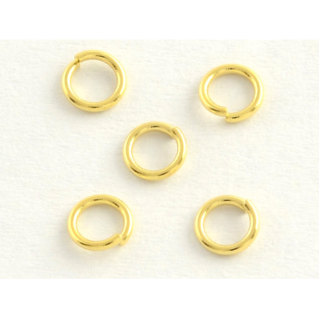 Acheter 20 anneaux 6 mm - doré à l'or fin 18k - 0,99 € en ligne sur La Petite Epicerie - Loisirs créatifs