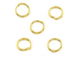 Acheter 20 anneaux 5 mm - doré à l'or fin 18k - 0,99 € en ligne sur La Petite Epicerie - Loisirs créatifs