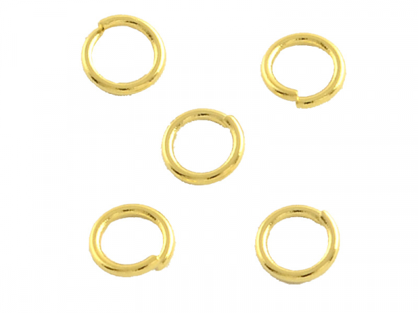 Acheter 20 anneaux 6 mm - doré à l'or fin 18k - 0,99 € en ligne sur La Petite Epicerie - Loisirs créatifs