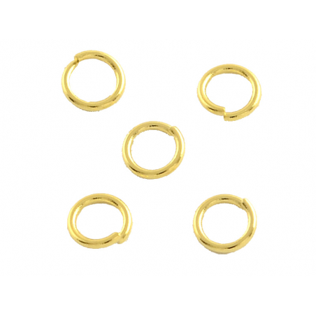 Acheter 20 anneaux 6 mm - doré à l'or fin 18k - 0,99 € en ligne sur La Petite Epicerie - Loisirs créatifs