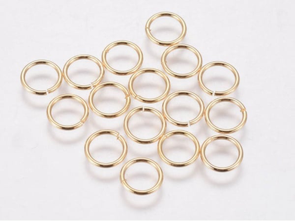 Acheter 15 anneaux 7 mm - doré à l'or fin 18k - 1,19 € en ligne sur La Petite Epicerie - Loisirs créatifs