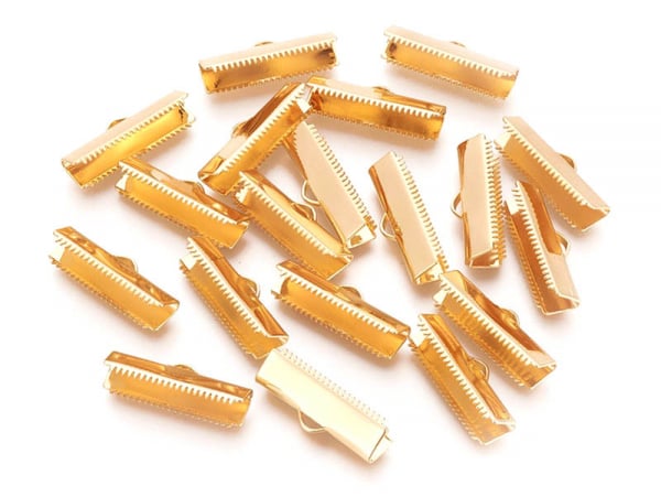 Acheter 10 fermoirs griffe 20 mm - doré à l'or fin 18k - 3,09 € en ligne sur La Petite Epicerie - Loisirs créatifs