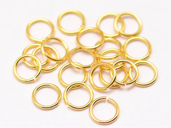 Acheter 20 anneaux 7 mm - doré à l'or fin 18k En ligne
