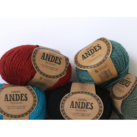 Acheter Laine Drops - Andes - 7810 Vert mousse (uni) - 5,30 € en ligne sur La Petite Epicerie - Loisirs créatifs