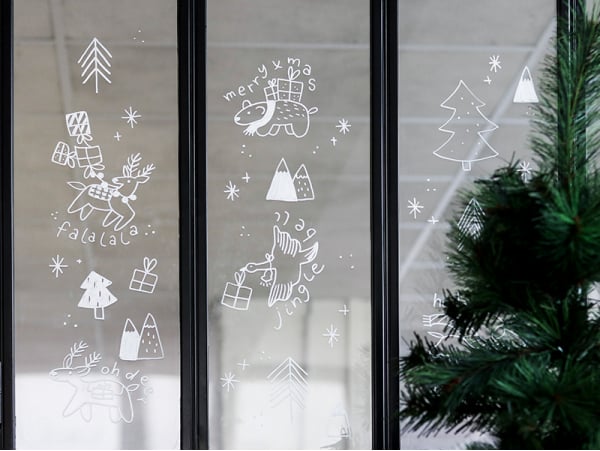 Acheter Décorez vos vitres - Noël enchanté - Mon kit de dessin En