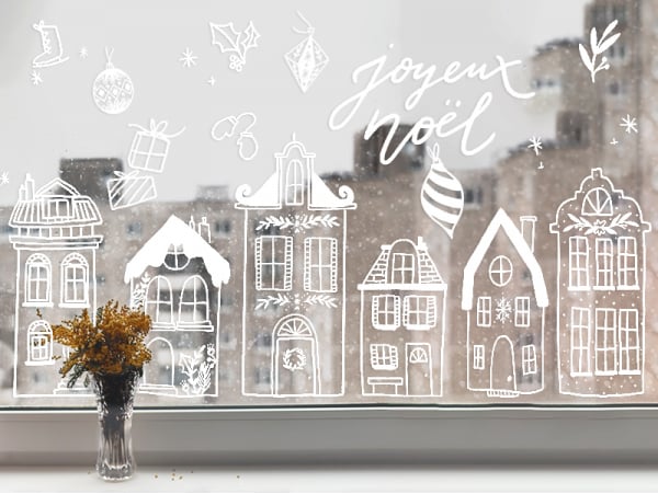 Acheter Décorez vos vitres - Noël scandinave - Mon kit de dessin sur fenêtres - 9,99 € en ligne sur La Petite Epicerie - Lois...