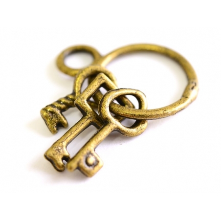 Acheter 1 Breloque trousseau 3 clés - couleur bronze - 1,19 € en ligne sur La Petite Epicerie - Loisirs créatifs