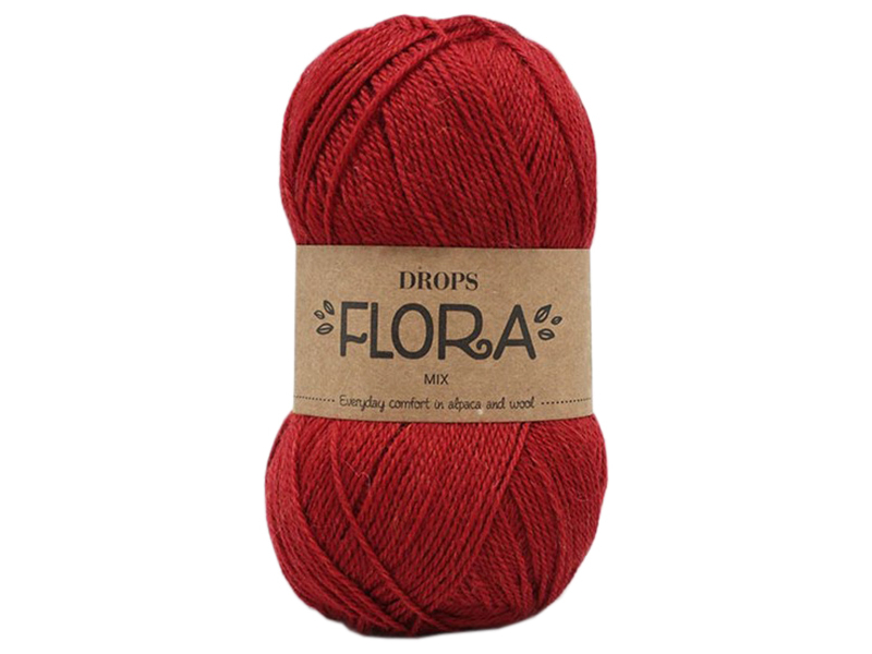 Acheter Laine Drops - Flora - 18 Rouge - 2,80 € en ligne sur La Petite Epicerie - Loisirs créatifs