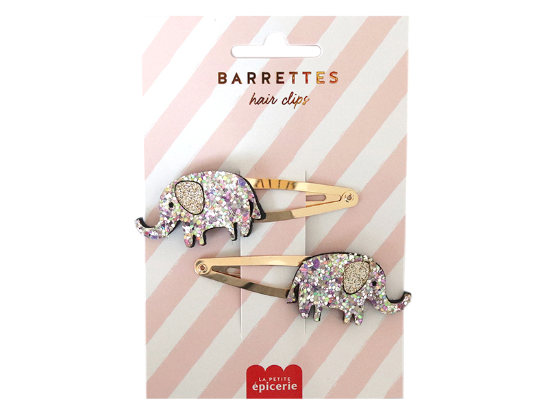 Acheter Barrettes cheveux - Eléphants - 4,99 € en ligne sur La Petite Epicerie - Loisirs créatifs