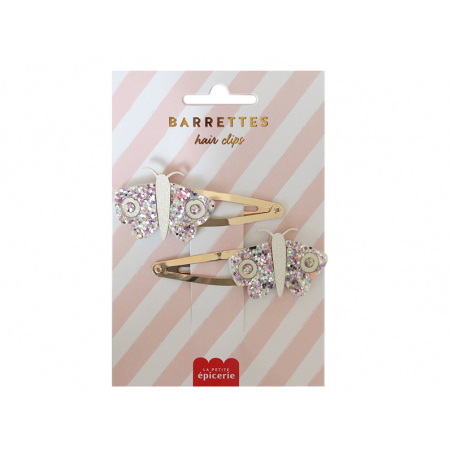 Acheter Barrettes cheveux - Papillons - 4,99 € en ligne sur La Petite Epicerie - Loisirs créatifs