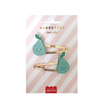 Acheter Barrettes cheveux - Poires - 4,99 € en ligne sur La Petite Epicerie - Loisirs créatifs