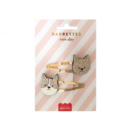 Acheter Barrettes cheveux - Chien et chat - 4,99 € en ligne sur La Petite Epicerie - Loisirs créatifs