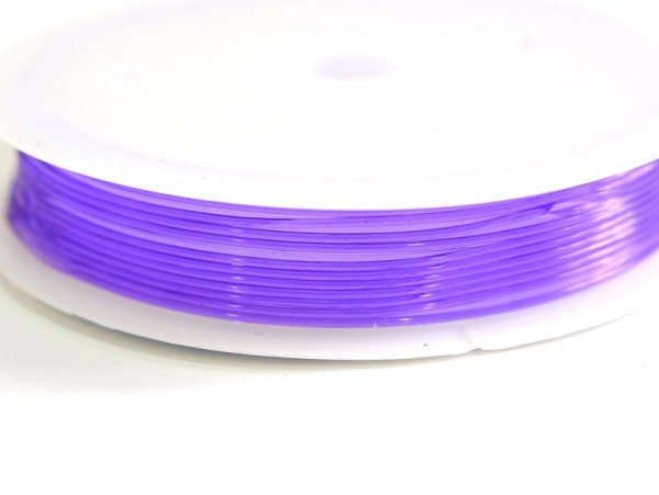 5 m of elastic cord, 0.8 mm - purple 5 m of elastic cord, 0.8 mm - purple