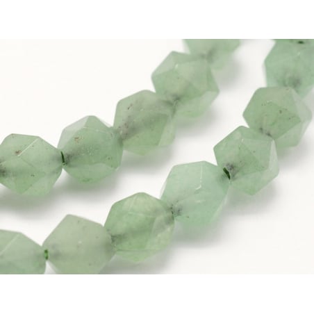 Acheter Lot de 10 perles naturelles géométriques à facettes - 6 mm - Aventurine - 4,29 € en ligne sur La Petite Epicerie - Lo...