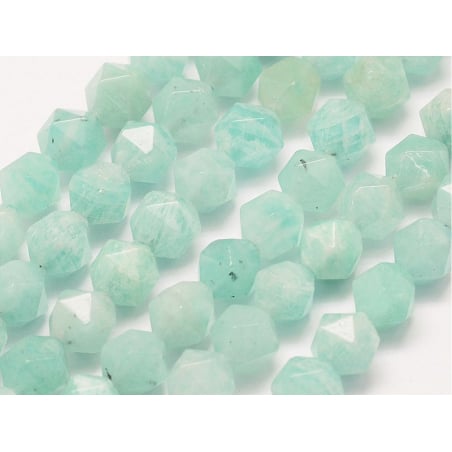 Acheter Lot de 10 perles naturelles géométriques à facettes - 6 mm - Amazonite - 5,29 € en ligne sur La Petite Epicerie - Loi...