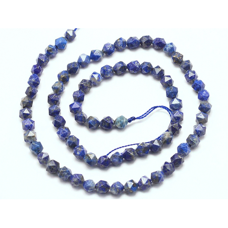 Acheter Lot de 10 perles naturelles géométriques à facettes - 6 mm - Lapis Lazuli - 3,69 € en ligne sur La Petite Epicerie - ...