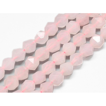 Acheter Lot de 10 perles naturelles géométriques à facettes - 6 mm - Quartz rose - 3,09 € en ligne sur La Petite Epicerie - L...