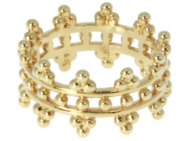 Acheter Bague plaqué or 3 microns 18K The Crown - / couronne - taille 52 - 29,99 € en ligne sur La Petite Epicerie - Loisirs ...