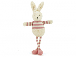 Acheter Doudou lapin à marinière rose - 16,99 € en ligne sur La Petite Epicerie - Loisirs créatifs