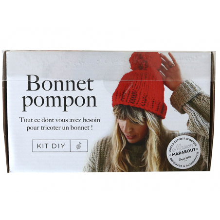 Acheter Coffret Kit DIY – Bonnet pompon - 25,00 € en ligne sur La Petite Epicerie - Loisirs créatifs
