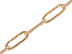 Acheter Chaine trombone dorée 12x4 mm - acier inoxydable 304 x 20 cm - 4,89 € en ligne sur La Petite Epicerie - Loisirs créatifs