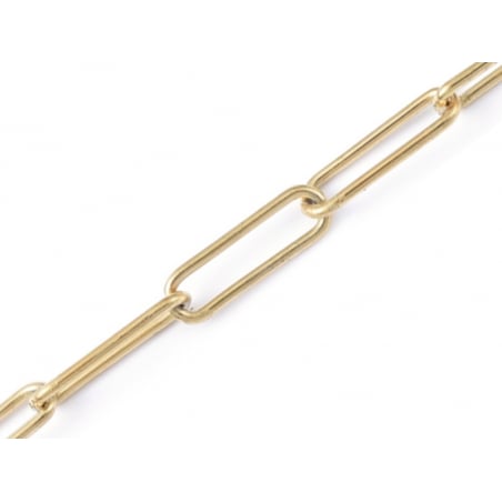 Acheter Chaine trombone dorée 10x3 mm - acier inoxydable 304 x 20 cm - 2,89 € en ligne sur La Petite Epicerie - Loisirs créatifs