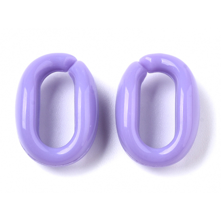 Acheter 50 anneaux en plastique 16 x 11 mm - à connecter pour création de chaine - 1,19 € en ligne sur La Petite Epicerie - L...