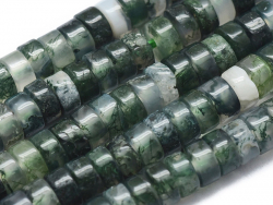 Acheter 100 perles heishi naturelles 4 mm - agate mousse - 6,99 € en ligne sur La Petite Epicerie - Loisirs créatifs