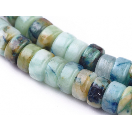 Acheter 100 perles heishi naturelles 4 mm - chrysocolle - 13,49 € en ligne sur La Petite Epicerie - Loisirs créatifs