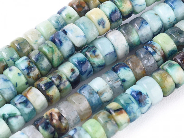 Acheter 100 perles heishi naturelles 4 mm - chrysocolle - 13,49 € en ligne sur La Petite Epicerie - Loisirs créatifs