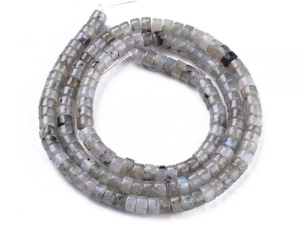 Acheter 100 perles heishi naturelles 4 mm - labradorite grise - 6,39 € en ligne sur La Petite Epicerie - Loisirs créatifs