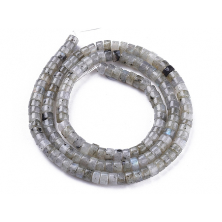Acheter 100 perles heishi naturelles 4 mm - labradorite grise - 6,39 € en ligne sur La Petite Epicerie - Loisirs créatifs