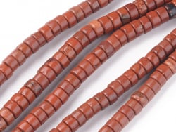 Acheter 100 perles heishi naturelles 4 mm - jaspe rouge - 5,79 € en ligne sur La Petite Epicerie - Loisirs créatifs