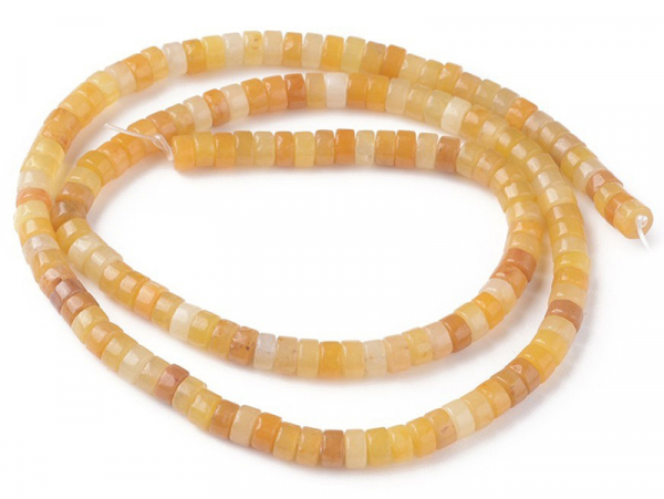 Acheter 100 perles heishi naturelles 4 mm - topaze - 5,79 € en ligne sur La Petite Epicerie - Loisirs créatifs