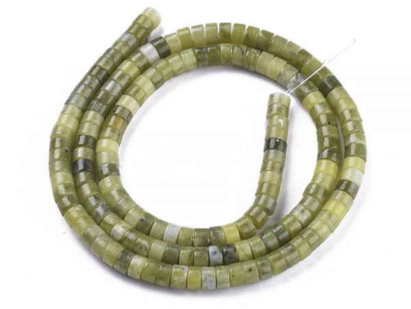 Acheter 100 perles heishi naturelles 4 mm - jade - 9,29 € en ligne sur La Petite Epicerie - Loisirs créatifs