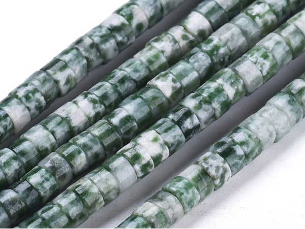 Acheter 100 perles heishi naturelles 4 mm - jaspe vert - 7,49 € en ligne sur La Petite Epicerie - Loisirs créatifs